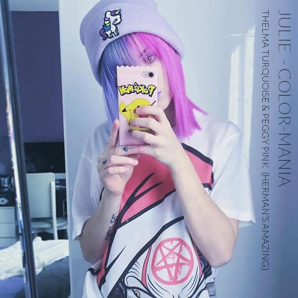 Merci Julie :) Coloration Cheveux Rose Peggy Pink UV - Herman's Amazing | Color-Mania