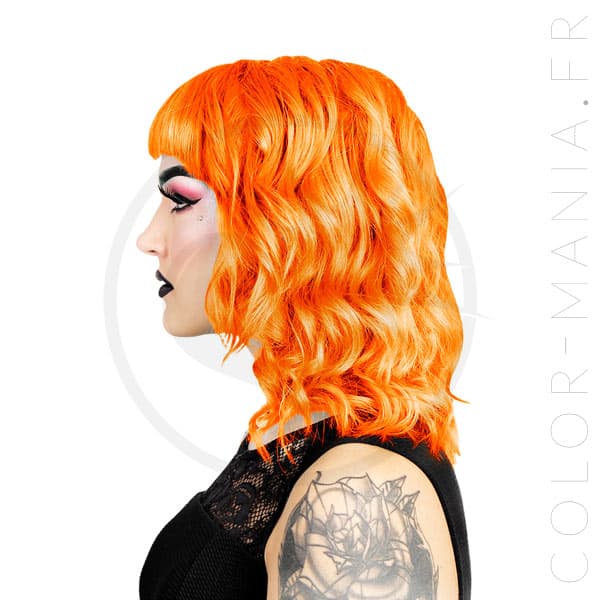 Résultat estimé de la coloration orange Tara Herman's Amazing sur modèle