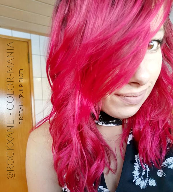 @rockxane :) Coloration Cheveux Rouge Fireball - Pulp Riot | Color-Mania