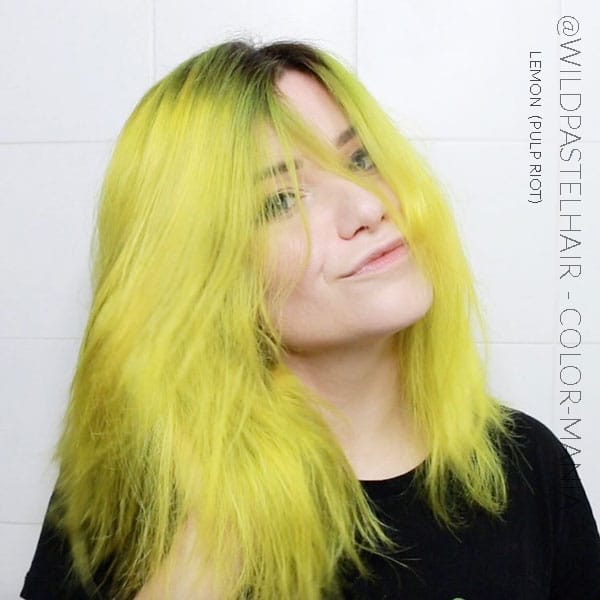 Merci @wildpastelhair :) Coloration Cheveux Jaune Lemon - Pulp Riot | Color-Mania