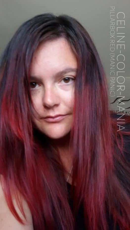 Merci Céline ! Coloration Cheveux Rouge Pillarbox - Manic Panic