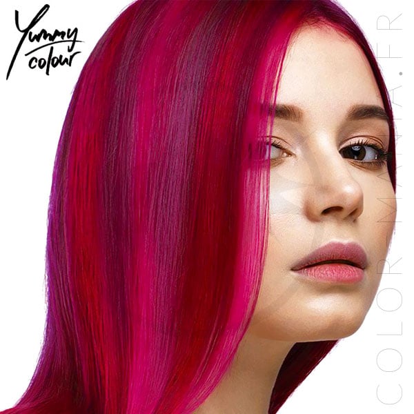 Kit 4 Colorations Mèches Ombré Rose - Yummy Colour | Color-Mania.fr