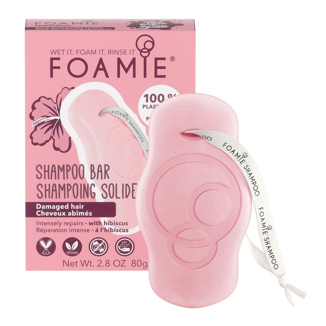 Shampoing Solide Hibiskiss (pour cheveux fragiles) - Foamie | Color-Mania