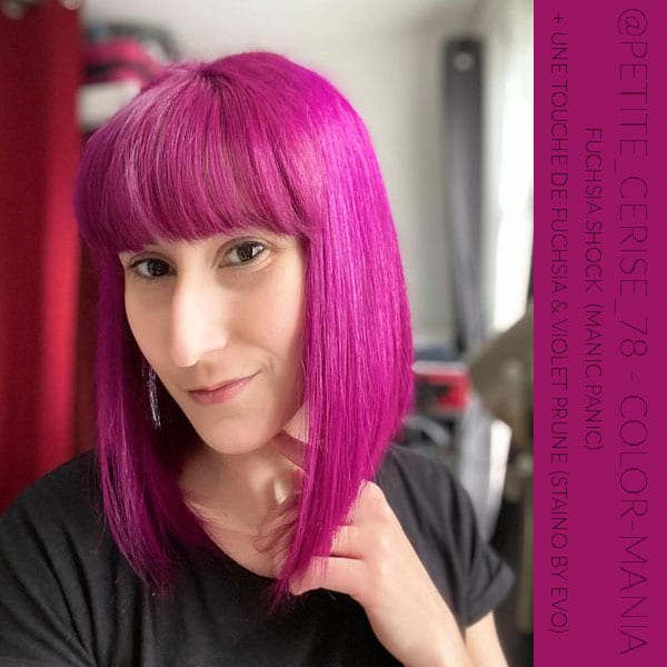 Merci @petite_cerise_78 :) Coloration Cheveux Rose Fuschia Shock - Manic Panic | Color-Mania