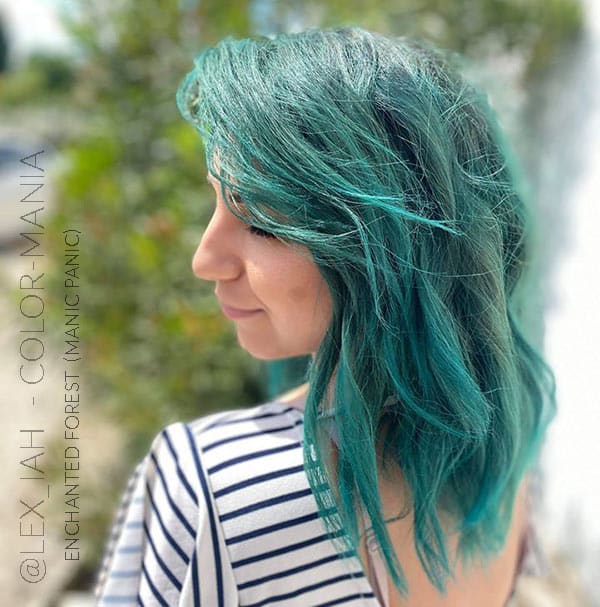 Merci @lex_iah :) Coloration Cheveux Vert Enchanted Forest – Manic Panic | Color-Mania