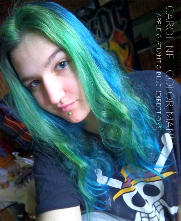 Merci Caroline :) Coloration Cheveux Vert Pomme – Directions | Color-Mania