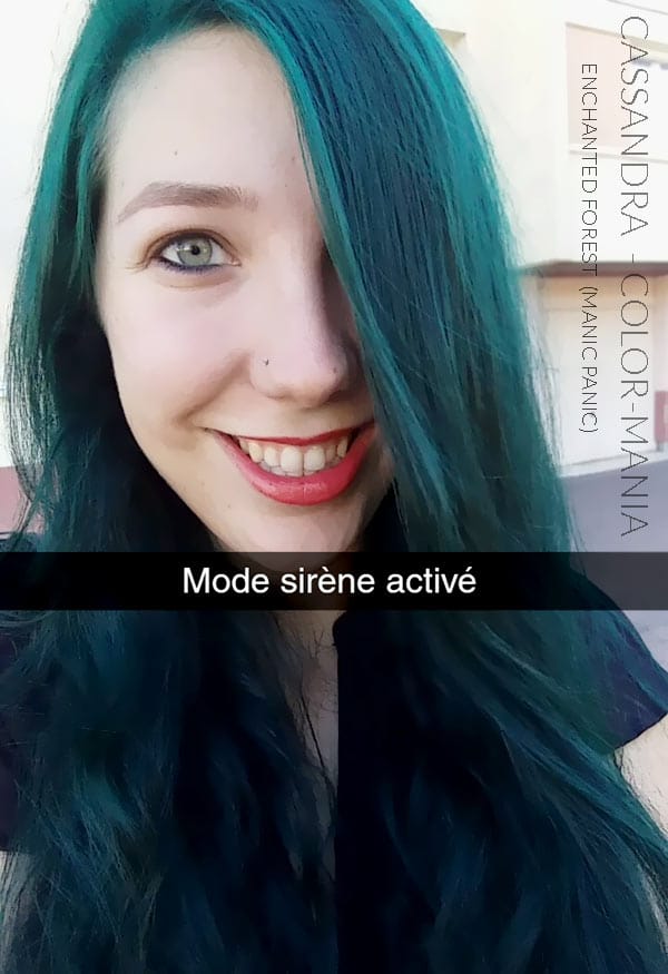 Merci Cassandra :) Coloration Cheveux Vert Enchanted Forest – Manic Panic | Color-Mania