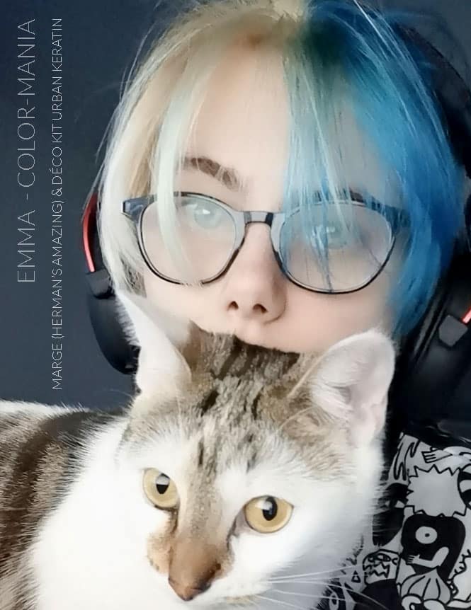 Merci Emma :) Coloration Cheveux Bleu Marge Blue - Herman's Amazing | Color-Mania