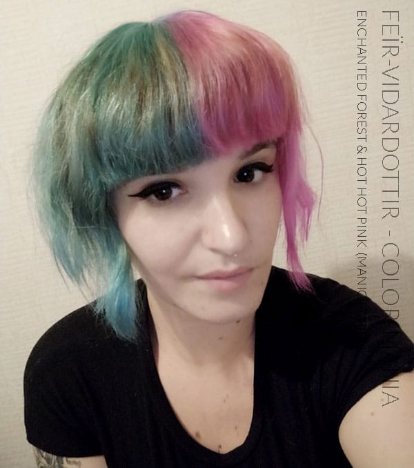 Merci Feïr-Viđardottir :) Coloration Cheveux Vert Enchanted Forest – Manic Panic - Dilué | Color-Mania