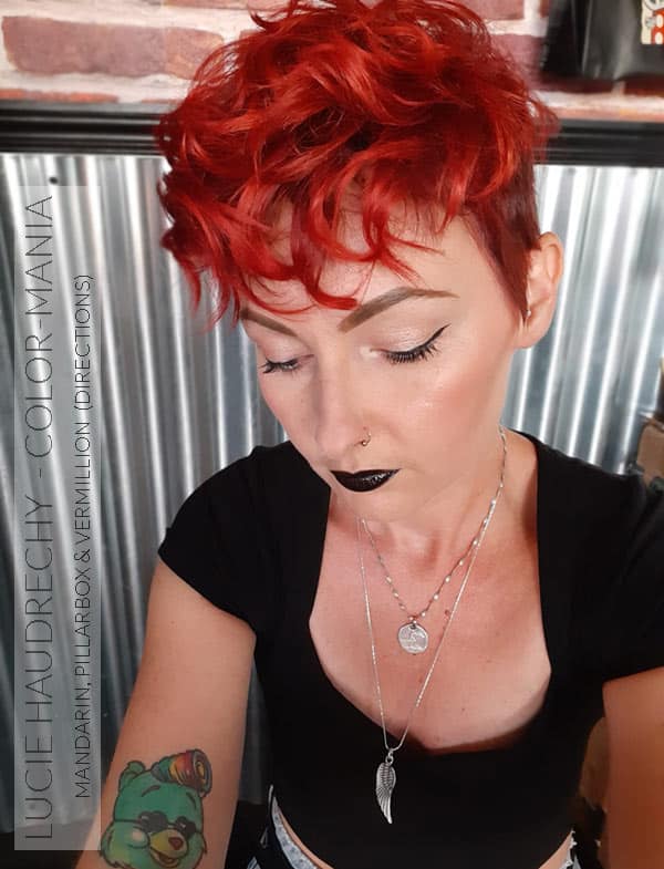 Merci Lucie Haudrechy :) Coloration Cheveux Rouge "Pillarbox" – Directions | Color-Mania