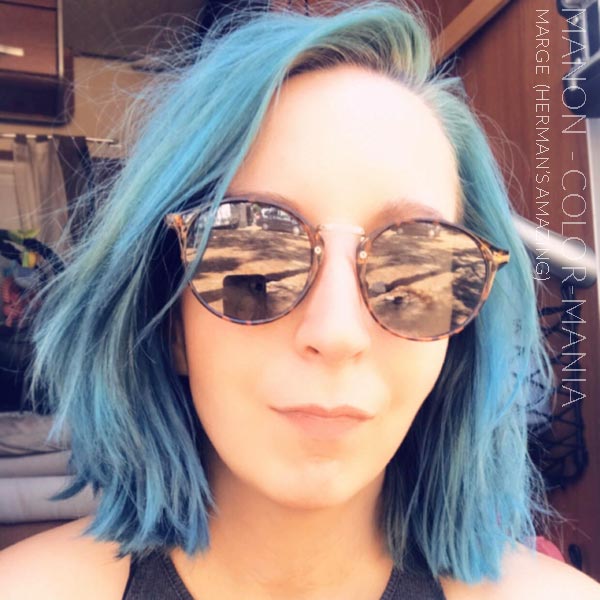 Merci Manon :) Coloration Cheveux Bleu Marge Blue - Herman's Amazing | Color-Mania