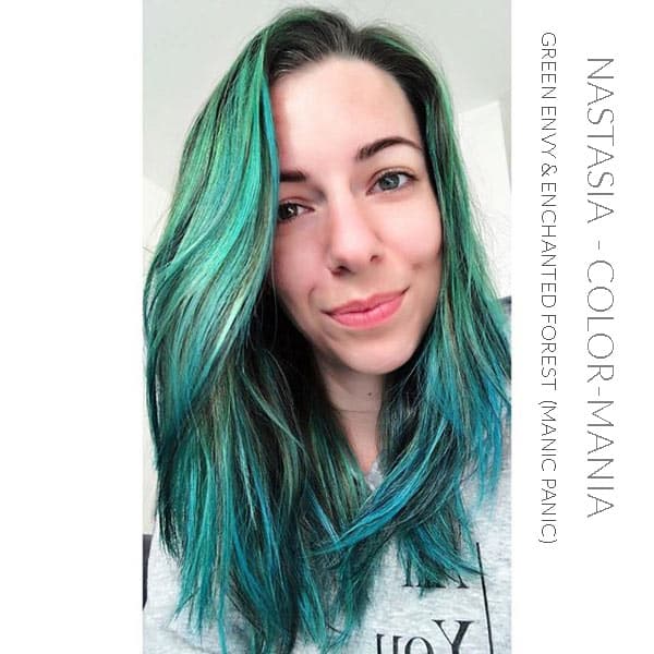 Merci Nastasia :) Coloration Cheveux Vert Enchanted Forest - Manic Panic | Color-Mania