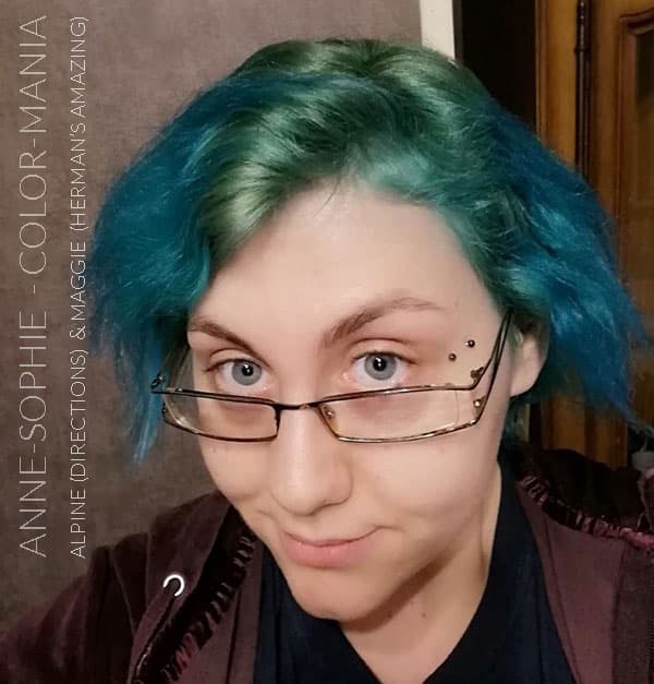 Merci Anne-Sophie :) Coloration Cheveux Vert Alpin - Directions | Color-Mania