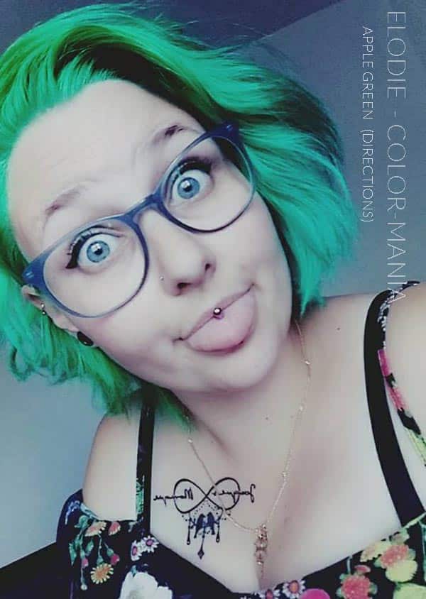 Merci Elodie :) Coloration Cheveux Vert Pomme – Directions | Color-Mania