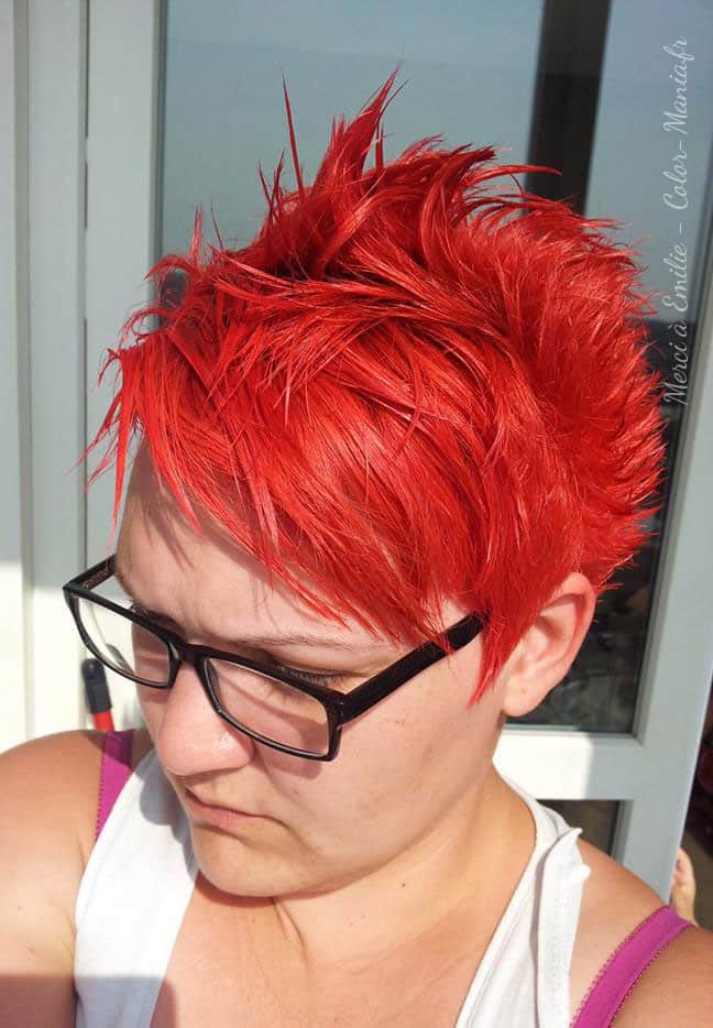 Coloration Cheveux Rouge Coquelicot - Directions