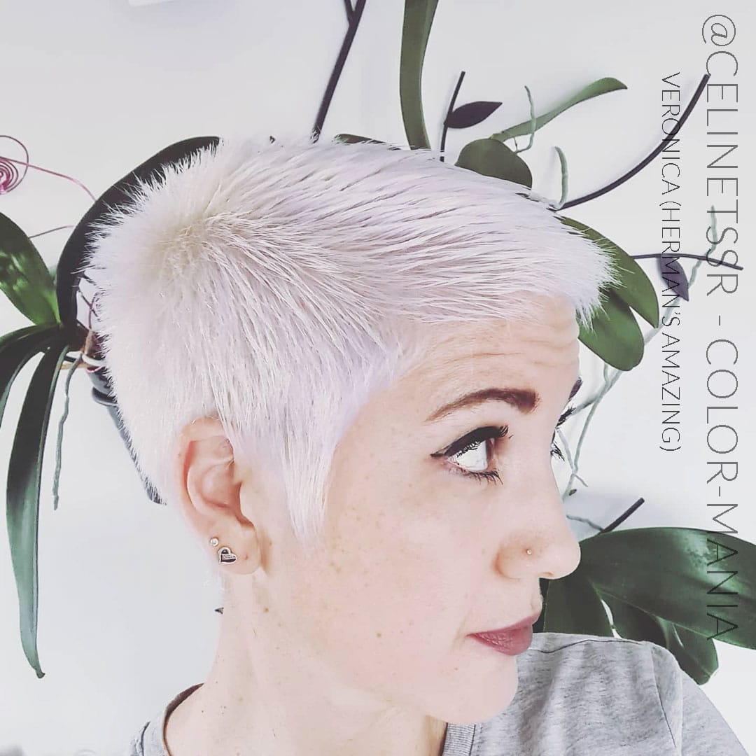 Merci @celinetssr :) Coloration Cheveux Blanc Veronica White - Herman's Amazing | Color-Mania