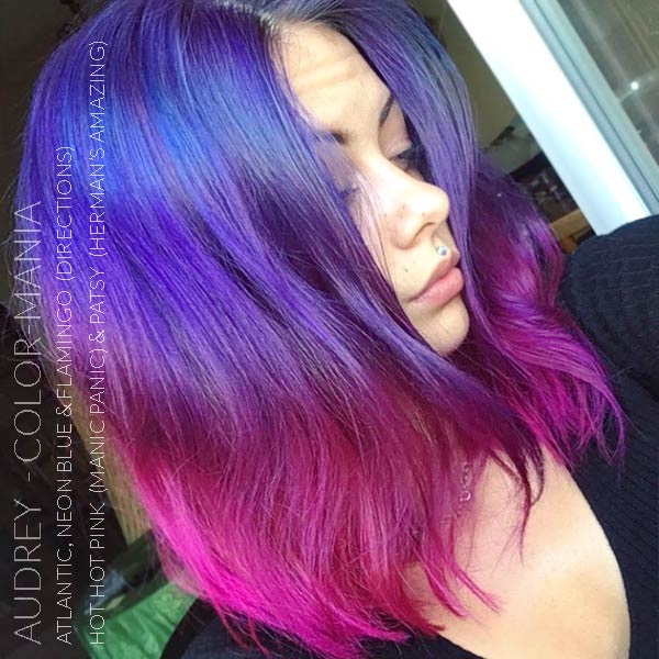 Merci Audrey :) Coloration Cheveux Bleu Electrique – Directions | Color-Mania