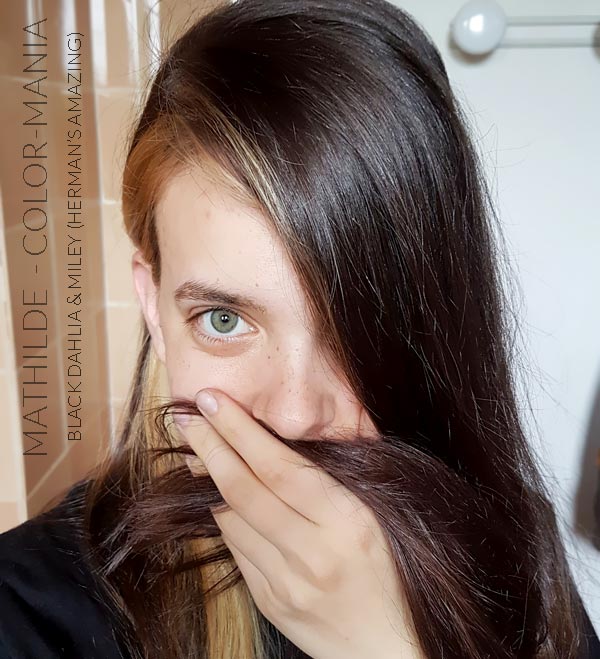 Merci Mathilde :) Coloration Cheveux Noir Black Dahlia - Herman's Amazing - 2 doses Black Dahlia + 1 dose Miley | Color-Mania
