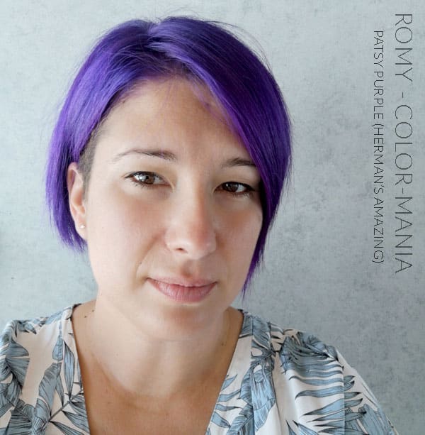 Merci Romy :) Coloration Cheveux Violet Patsy Purple - Herman's Amazing | Color-Mania