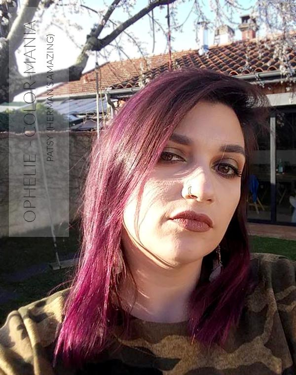 Merci Ophélie :) Coloration Cheveux Violet Patsy Purple - Herman's Amazing - Sans décoloration | Color-Mania