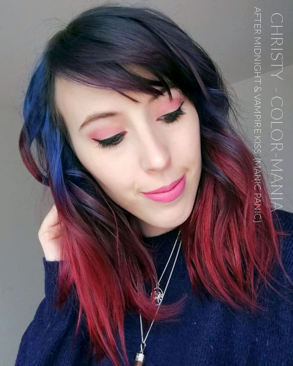 Merci Christy :) Coloration Cheveux Bleu After Midnight - Manic Panic | Color-Mania