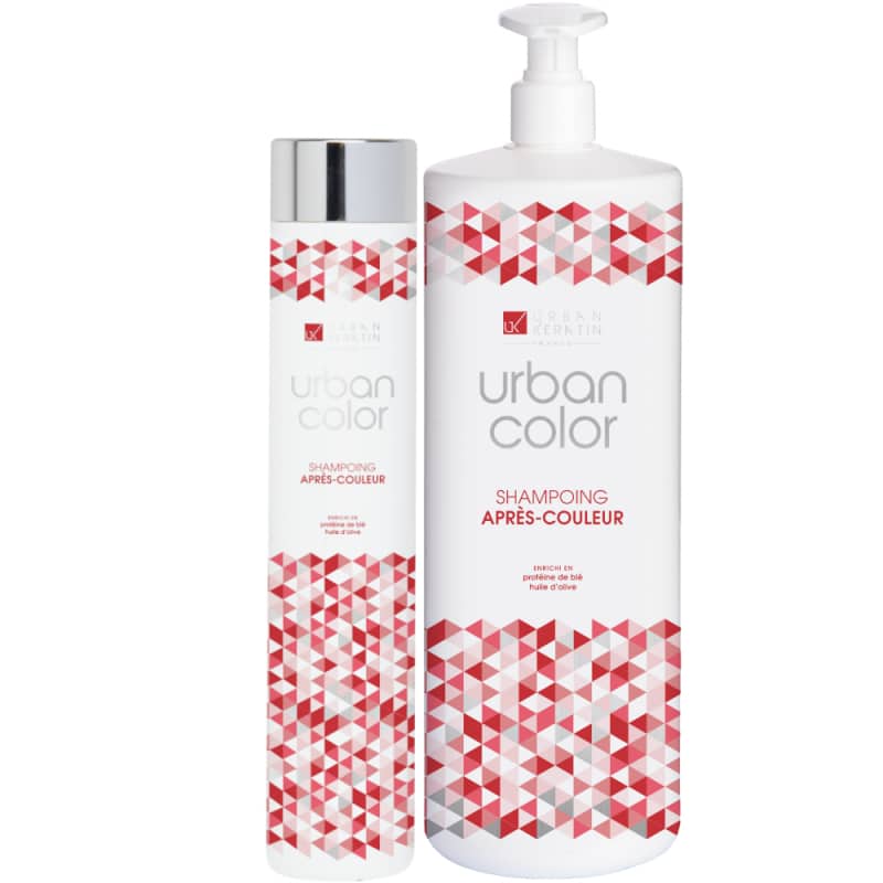 Shampoing après coloration blé et huile d’olive – Urban Keratin | Color-Mania.fr