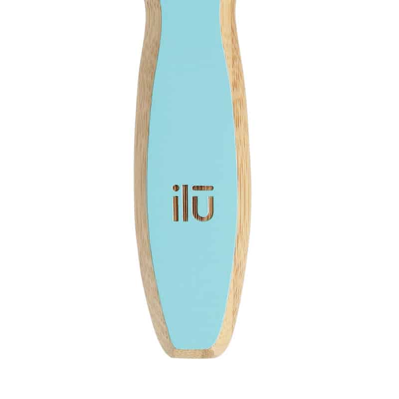 Brosse Démêlante Bambou Bleu Ocean Breeze Carré Mini - ILU BambooM! – Image 5