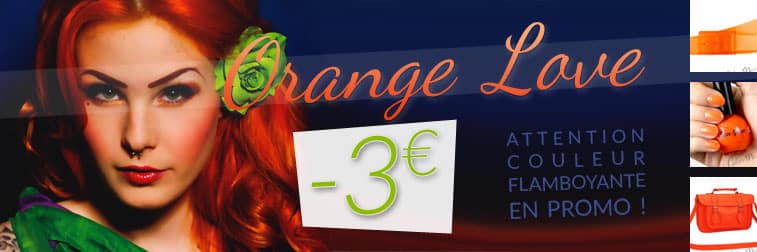 couleur orange promo color-mania coloration cheveux sac vernis a ongles ceinture