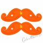 Moustaches Orange Fluo pour Chaussures Shwings