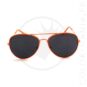Lunettes de Soleil type Aviator Orange Mandarine | Color-Mania