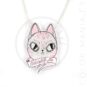 Collier Chat Worship Me Rose et Blanc | Color-Mania