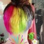 Merci Marie ! Hot Hot Pink, Electric Banana, Electric Lizard (Manic Panic) et Turquoise UV (Stargazer)