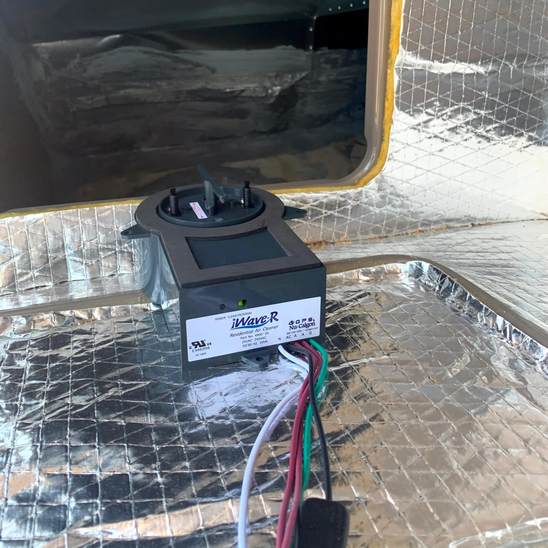 HVAC Project Portfolio 18 iWaver Air purifier installation in North Scottsdale, Arizona, Comfort One Air Conditioning LLC installed new air purifier