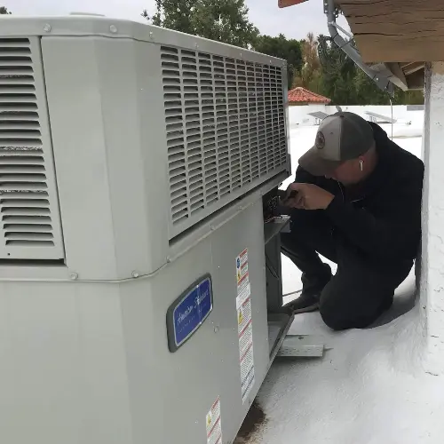 HVAC Project Portfolio 20 Comfort One Air Conditioning Owner Tapani Ojalehto conducting an HVAC Repair in Care Free Arizona
