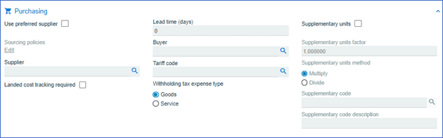 Purchasing Replenishment - SYSPRO Stock Code Creation