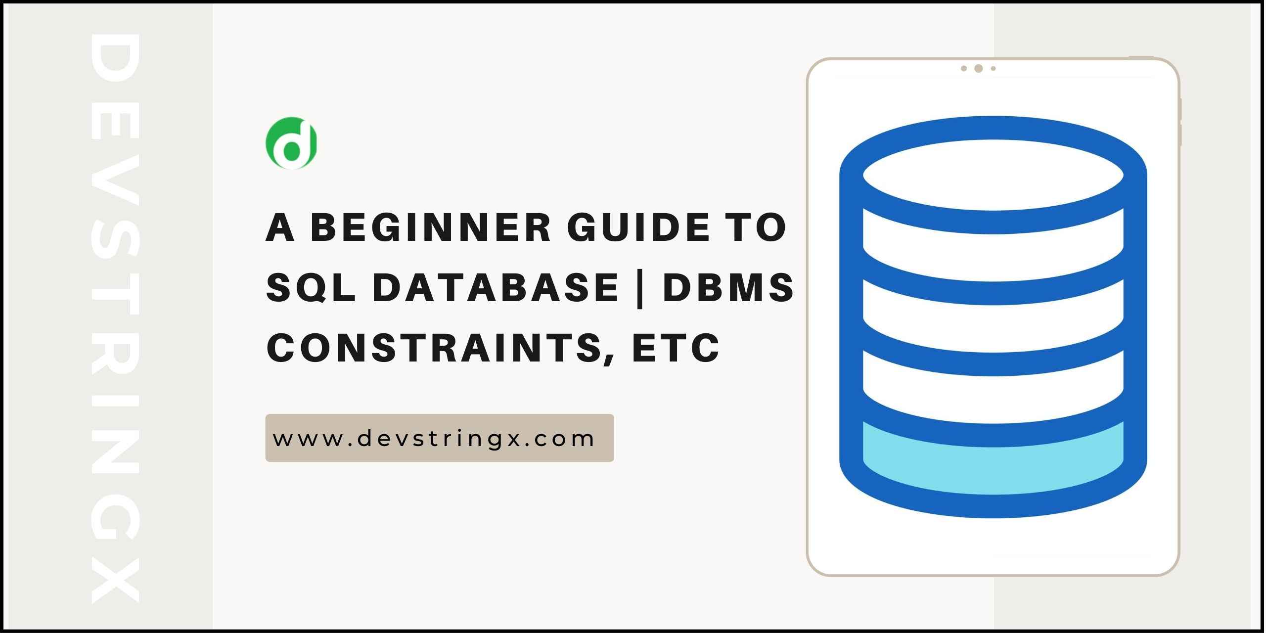 What Is Database? A Beginner's Guide to Database - Devstringx
