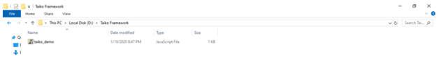 file is saved in the system