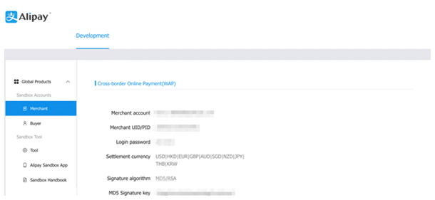 sendbox credentials