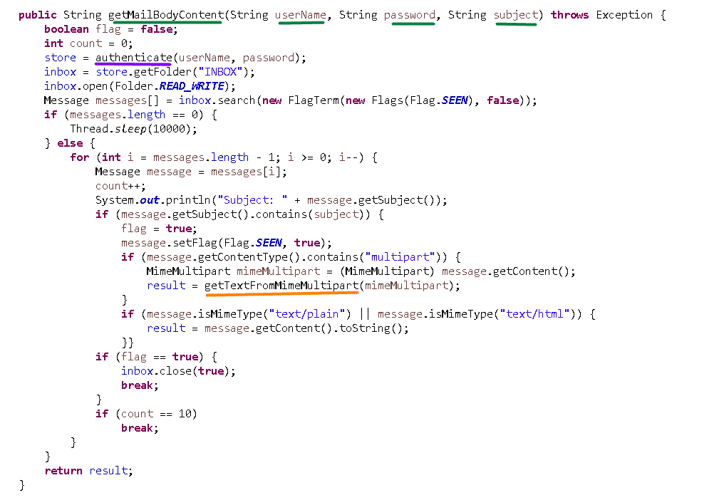Java Imap