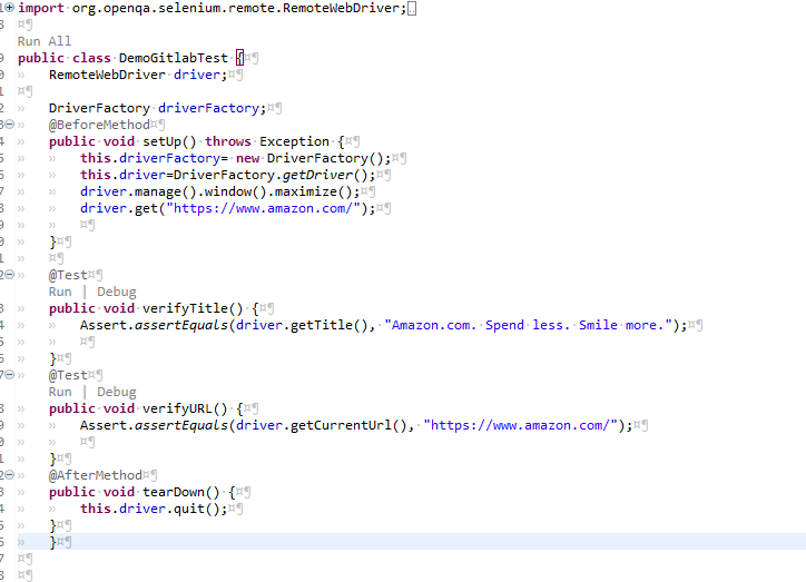 Create Test Class