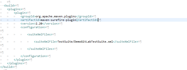 pom.xml file