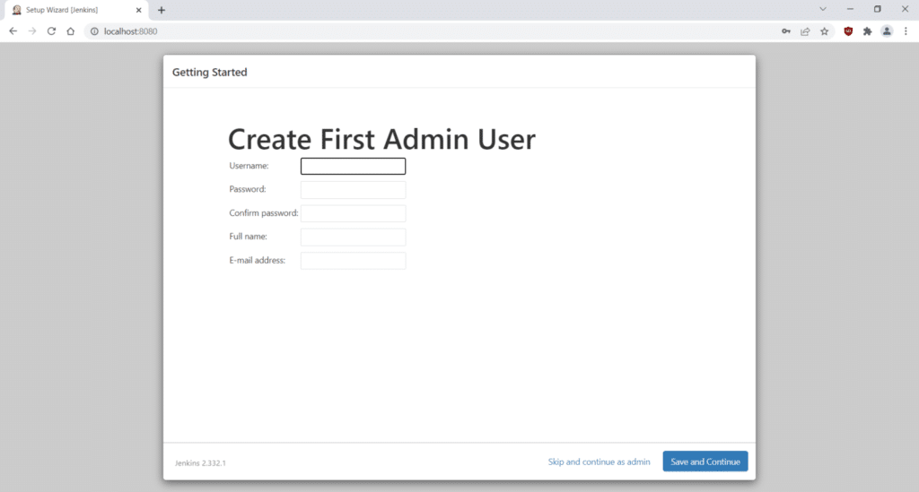 create a new account