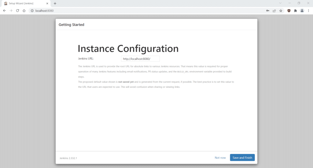Instance Configuration