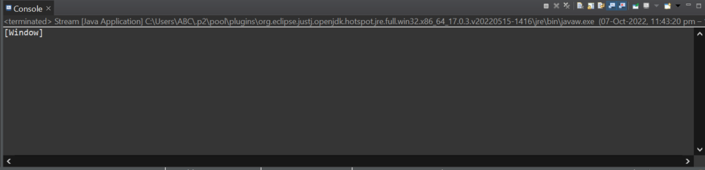 Console Window