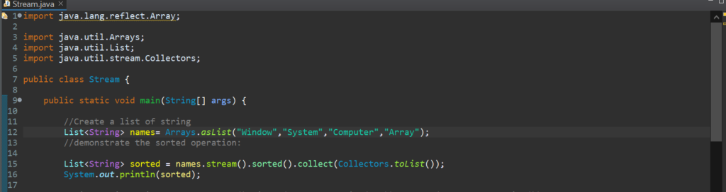 Java Util List & Collector