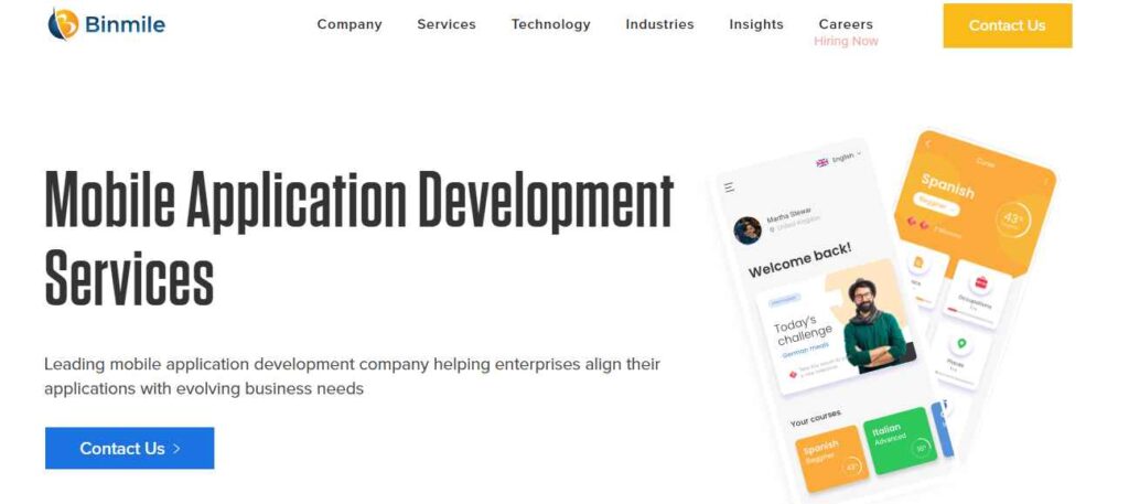 Binmile Technologies Mobile app development
