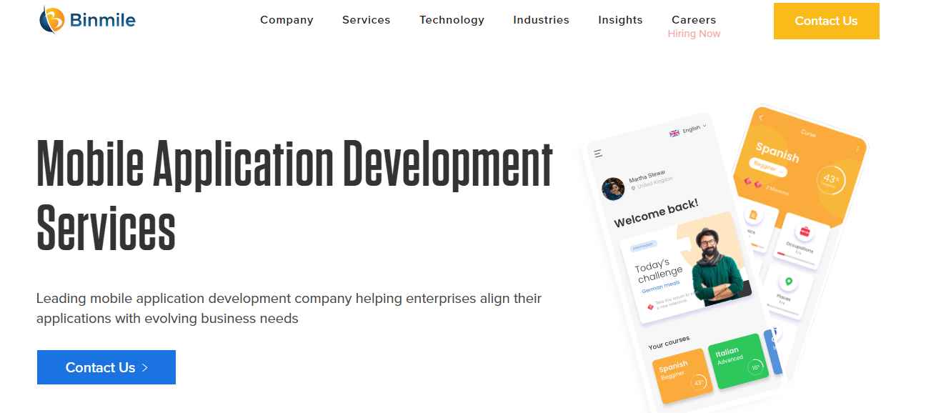 Binmile Technologies Mobile app development