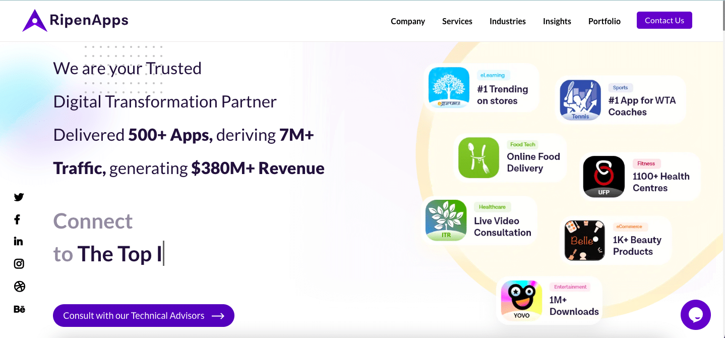 RipenApps Technologies mobile app development