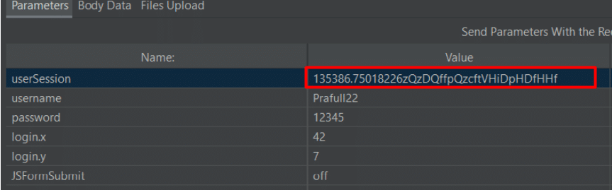 User session issue