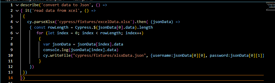Image of converted Code